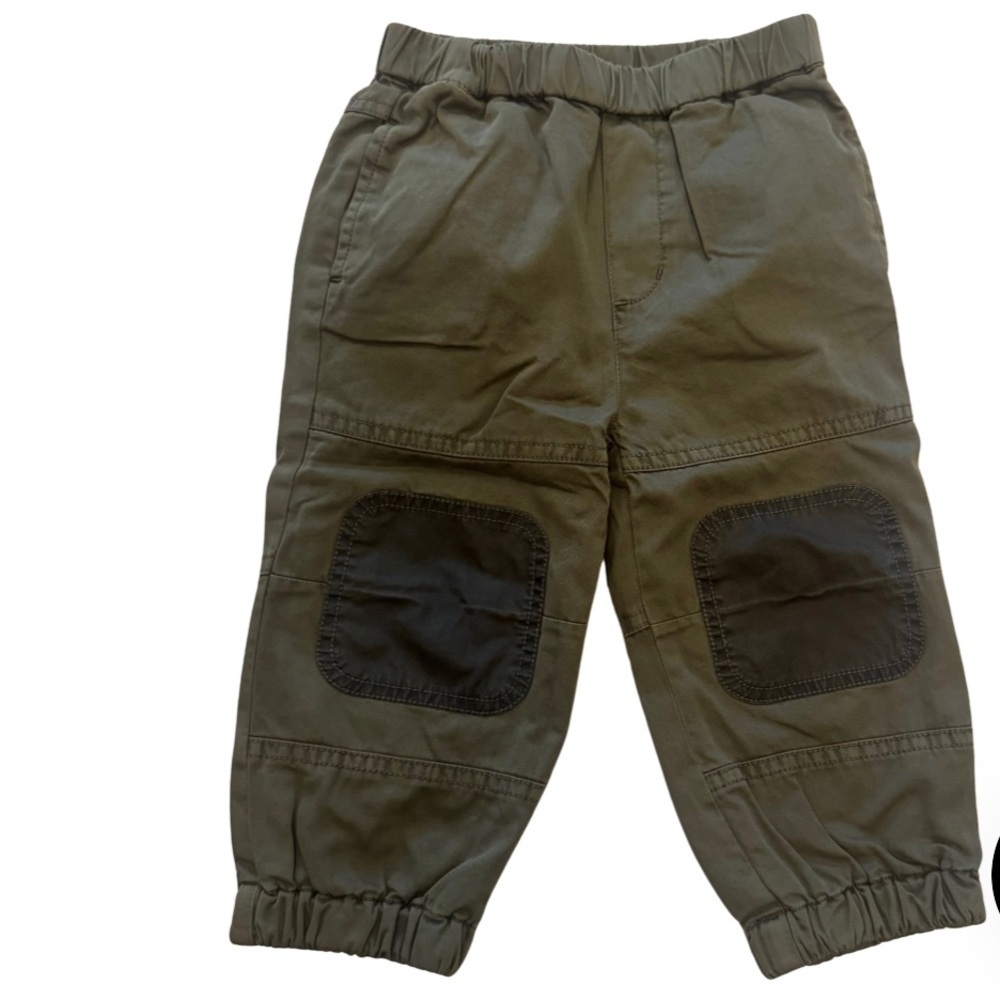Stella McCartney Kids Olive Green Patch Pants